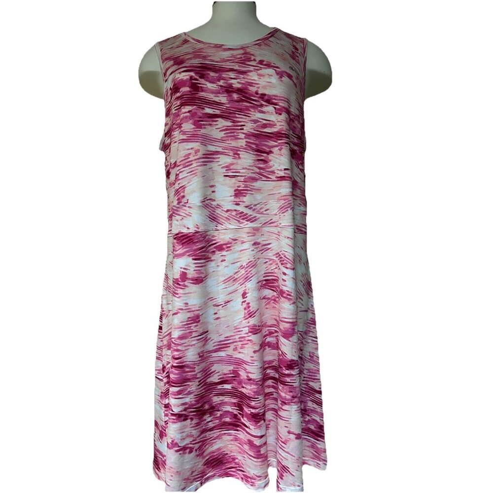 Silver Bait Women’s Pink White Sleeveless Dress Strap Athletic Stretch Straps 1X - Picture 3 of 11